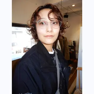 ショート パーマ デザインカット🎨 ボブ🫟おざきのヘアスタイル