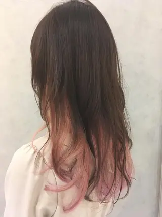 ロング カラー 中村 幸子のヘアスタイル