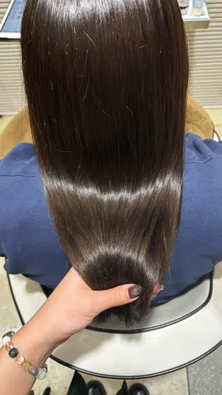 ロング カラー 淡色┊︎ナチュラル 🧁奈那美🧁*.゜のヘアスタイル