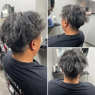 カラー パーマ メンズ 🌹ミラクル美容師 🌹ブリーチくっぽのヘアスタイル