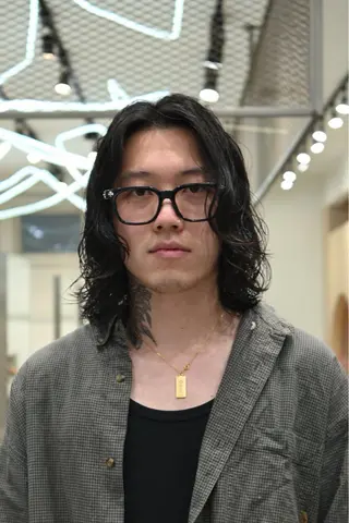 ミディアム パーマ メンズ fifth 菅崎愛斗のヘアスタイル