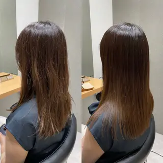 セミロング 髪質改善ヘアケア 艶髪特化/上田のヘアスタイル