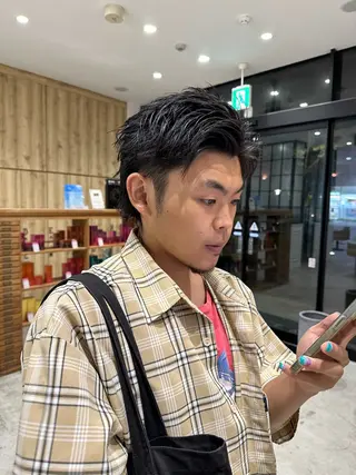メンズ SITY.レイヤー ボブ/透明感カラーのヘアスタイル