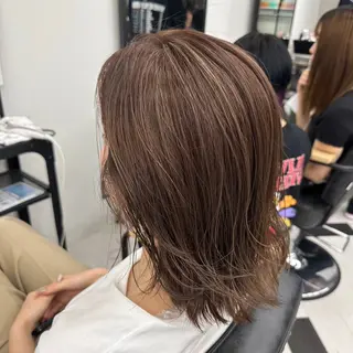 セミロング カラー パーマ ヘアアレンジ メンズ mona/ ストレートスタイル✨のヘアスタイル