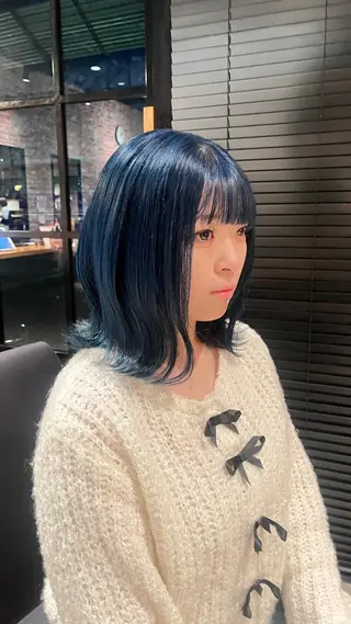 ミディアム カラー 田中 美月のヘアスタイル
