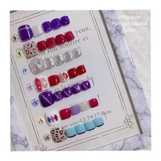 ショート ネイル 🐾enen style 🐾のネイルデザイン