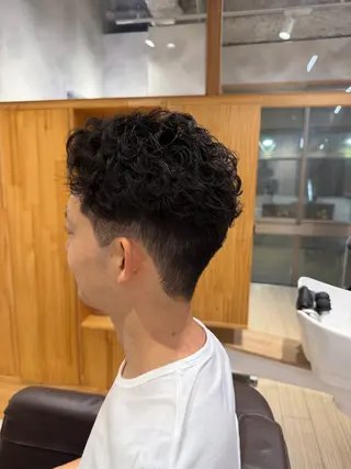 パーマ メンズ レディースカット モデル募集 山田省吾のヘアスタイル