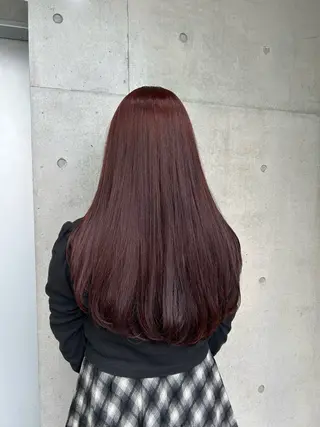 ロング カラー ヘアアレンジ ボブ艶モテカラー🫧 カリンのヘアスタイル