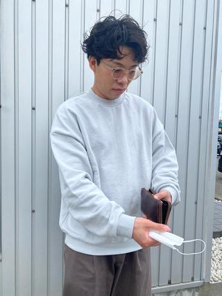 ショート パーマ 横地 凌のヘアスタイル
