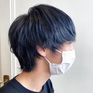 カラー メンズ RIKA韓国ヘア/く びれヘア/上品カラーのヘアスタイル