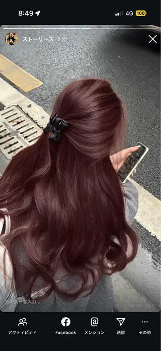 ロング 🍒韓国y2k暖色 NO.1🍒REAのヘアスタイル