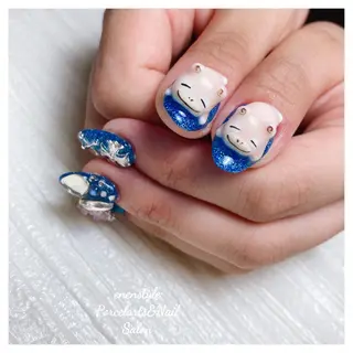 ミディアム ネイル 🐾enen style 🐾のネイルデザイン
