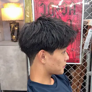 ショート パーマ ヘアアレンジ メンズ MENIN メンズ サロン 望月 涼太のヘアスタイル