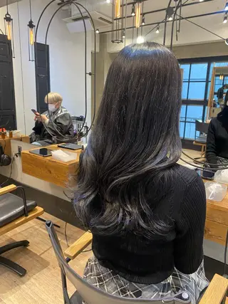 ロング 新宿/顔周りカット +レイヤー=しずく♩のヘアスタイル