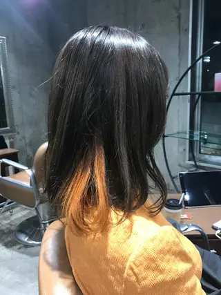 ミディアム カラー パーマ ヘアアレンジ メンズ キッズ ネイル マツエク・マツパ サロンドミルク 渋谷高比良のヘアスタイル