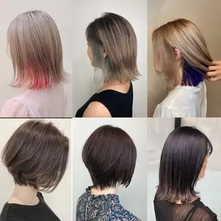ショート カラー 髪質改善.縮毛矯正 ×韓国ヘアyukiのヘアスタイル