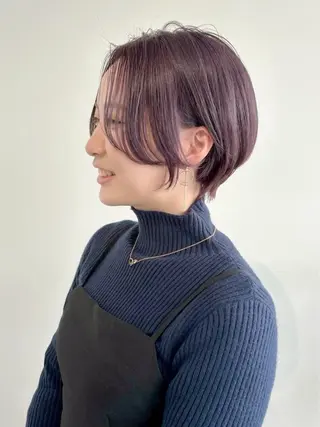 ショート りき カラーモデル メンズ大歓迎！のヘアスタイル