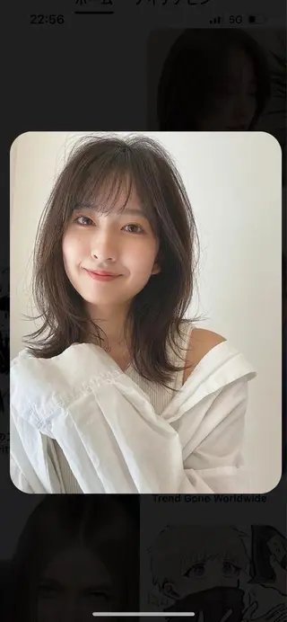 ミディアム 韓国好き🇰🇷 美容師MIKUのヘアスタイル