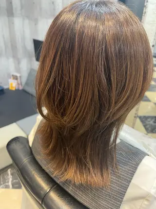 セミロング art-Lago 宮司のヘアスタイル
