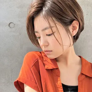 ショート カラー ヘアアレンジ 【ダメージレス施術】 【透明感】北村 拓也のヘアスタイル