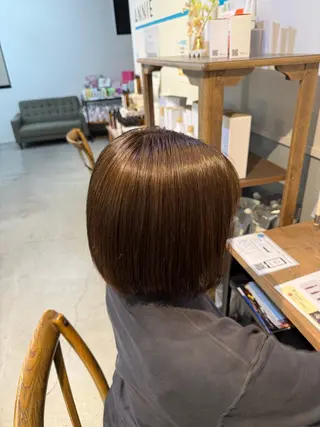 ショート カラー Hikari/暖色/ ブラウンカラー🤍のヘアスタイル