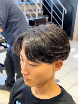 ミディアム パーマ メンズ 福井 太暉のヘアスタイル