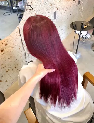 ロング カラー tim hinaのヘアスタイル