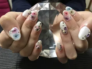 ネイル モチの良さ◉ フィルインネイル♡のネイルデザイン