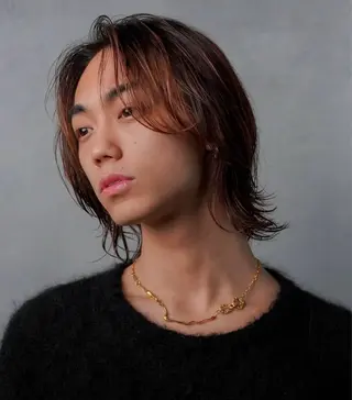 ミディアム カラー パーマ メンズ fifth/皆木 智仁のヘアスタイル