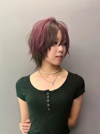ショート Kisei/デザイン /ハイトーンカラーのヘアスタイル
