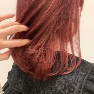 ミディアム カラー ヘアアレンジ 🍒暖色✖️レイヤー /Haruna🍒のヘアスタイル