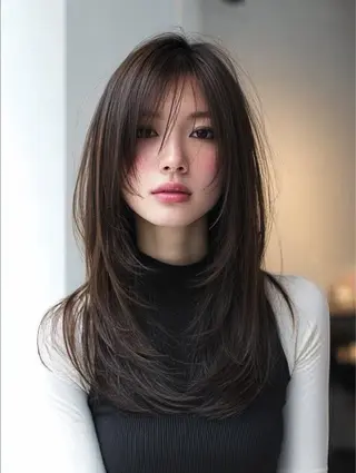 ミディアム 絶対綺麗な暖色カラー 🎯あります✨増渕✨のヘアスタイル