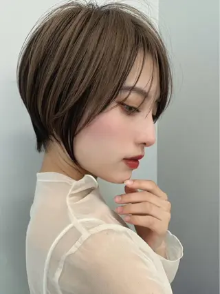 ショート レイヤーカット🎀× 韓国風🇰🇷正源のヘアスタイル