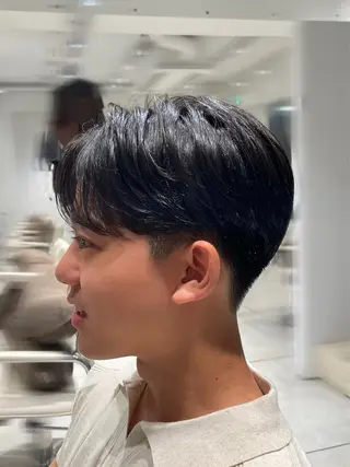 ショート メンズ ブリ—チ🎨パ—マ 🌿表参道ちえ🌿のヘアスタイル