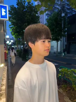 メンズ ツヤ重視 ワンカラー🫧Mioのヘアスタイル