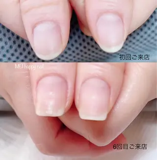 ネイル 北浦和 自爪育成ケアのネイルデザイン