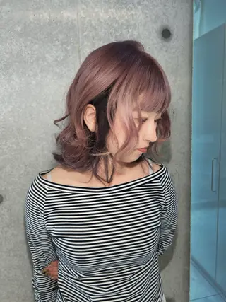 カラー ️💜akari💜 ハイトーン/レイヤーのヘアスタイル