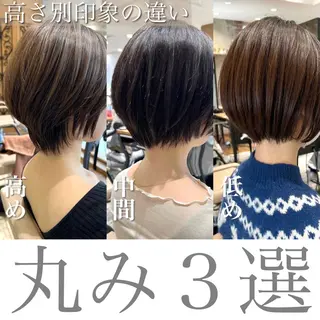 ショート カラー 💍新宿ショート 💍岩田莉奈のヘアスタイル