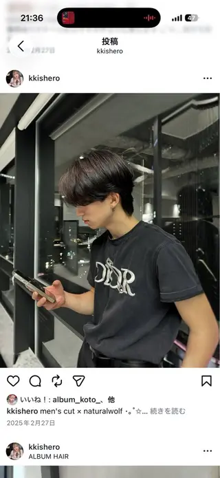 メンズ メンズ特化 shogoのヘアスタイル