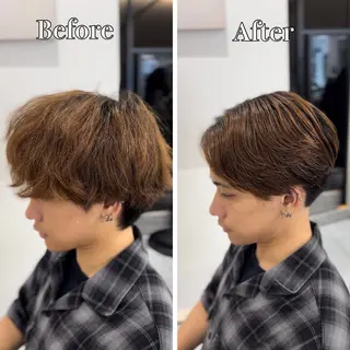 ミディアム パーマ メンズ 🔮メンズ縮毛矯正 メンズパーマ💎竹永のヘアスタイル