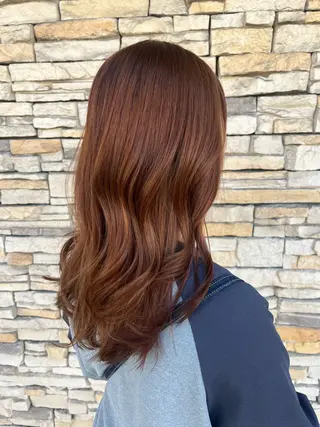 セミロング カラー 林 和香菜のヘアスタイル