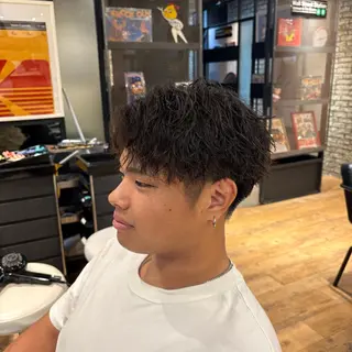 パーマ メンズ 【メンズ特化】中場 健人/西梅田/北新地のヘアスタイル