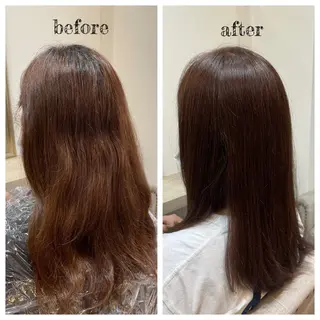 セミロング カラー PutiLuca 浅川のヘアスタイル
