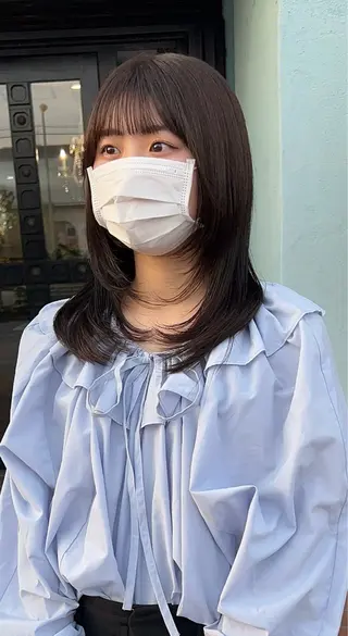 セミロング 都築 奈未のヘアスタイル