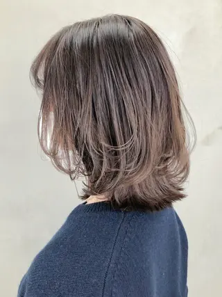 ミディアム カラー パーマ ヘアアレンジ ITbyALBUM 中野店のヘアスタイル