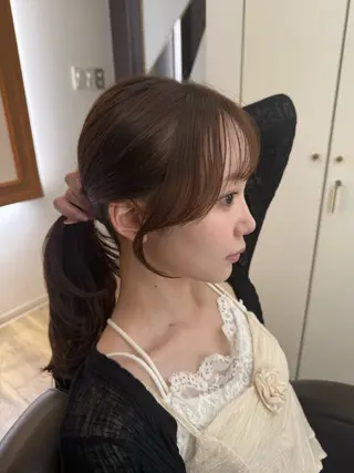 セミロング 久保田 祥之のヘアスタイル