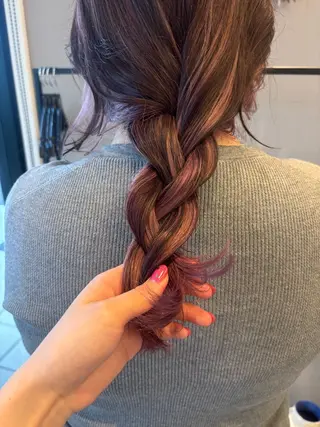 セミロング カラー miyu /niilのヘアスタイル