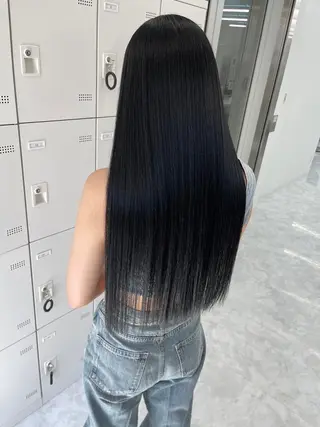ロング カット💜モデル募集 アカデミー札幌のヘアスタイル