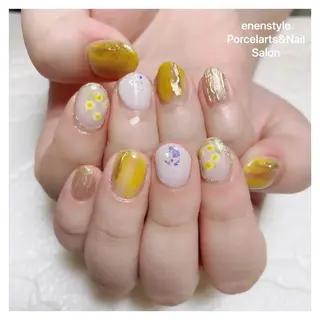 ショート ネイル 🐾enen style 🐾のネイルデザイン