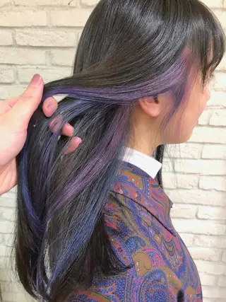 ロング カラー 大平 美沙のヘアスタイル